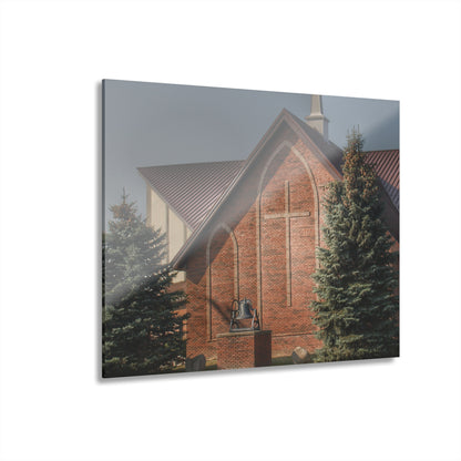 U R There Photography Church on Irish Road Rustic Farmhouse Acrylic Wall Print