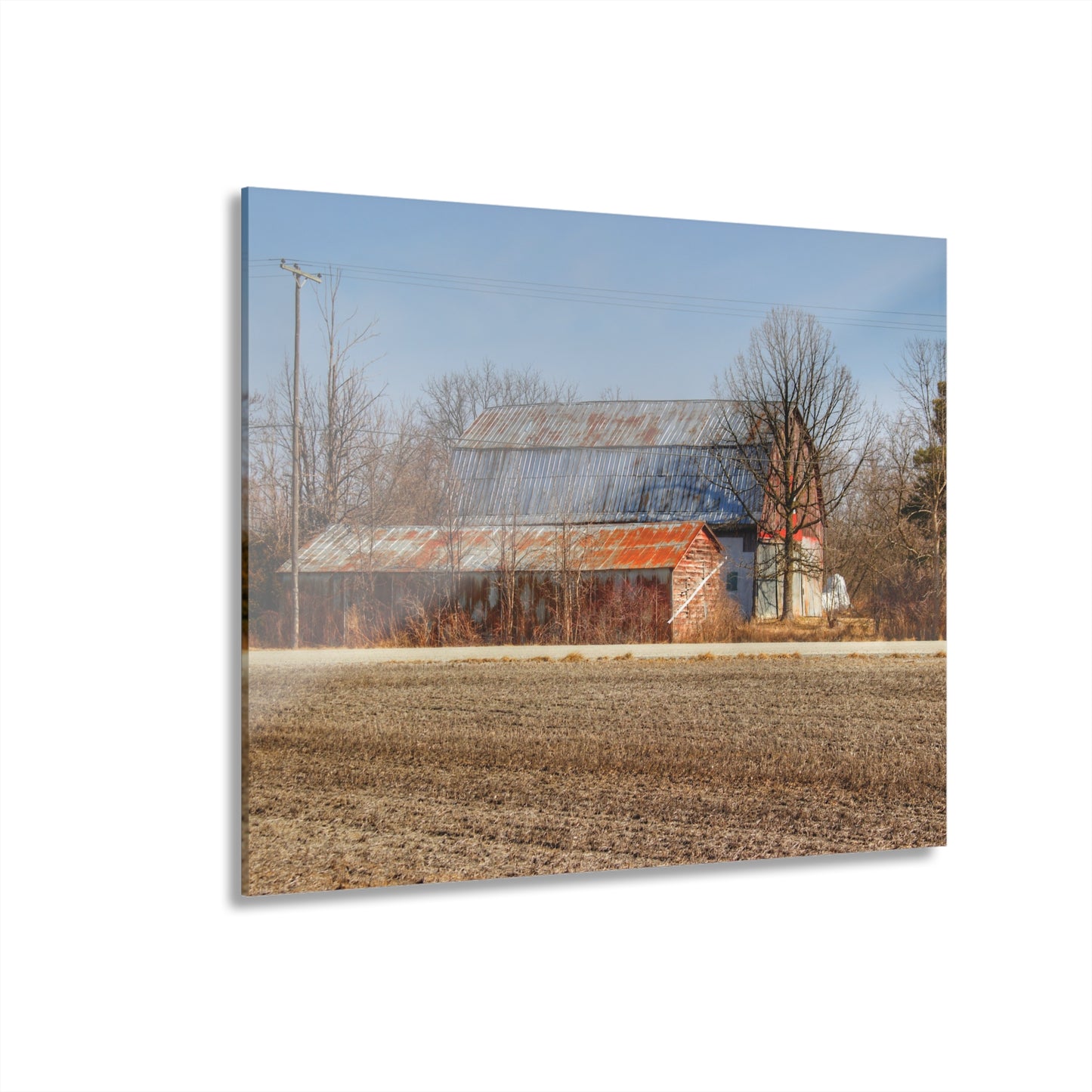 U R There Photography Indian Trail Rusted Reds I Rustic Farmhouse Acrylic Wall Print