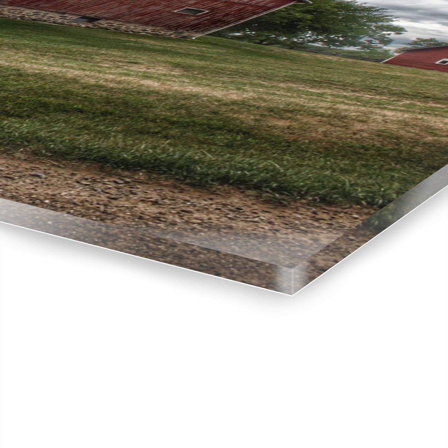 U R There Photography Five Lakes Red I Rustic Farmhouse Acrylic Wall Print