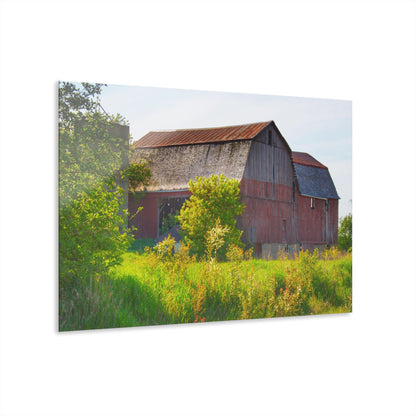 U R There Photography Leslie Road Red II Rustic Farmhouse Acrylic Wall Print