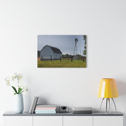 U R There Photography M-90 White and Windmill II Rustic Farmhouse Acrylic Wall Print