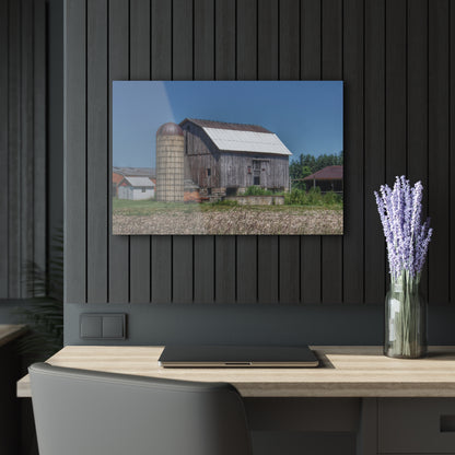 U R There Photography Millington Road Grey Rustic Farmhouse Acrylic Wall Print
