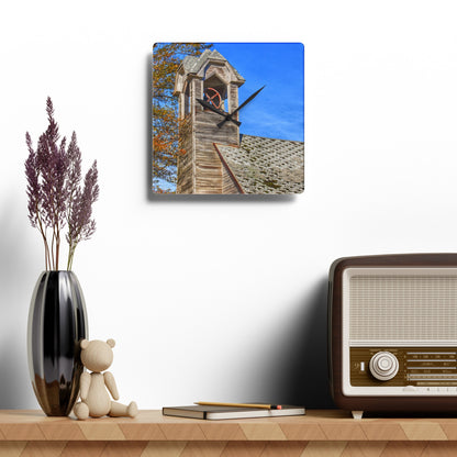 Rustic Farmhouse Wall Clock featuring Schoolhouse of Marlette Road II