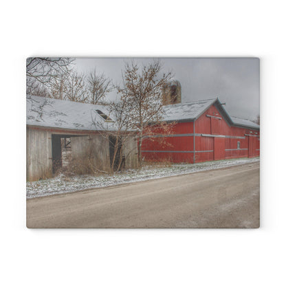 U R There Photography Bordman Roadside Buddies I Rustic Farmhouse Tempered-Glass Cutting Board