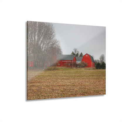 U R There Photography Kidder Road Reds Rustic Farmhouse Acrylic Wall Print