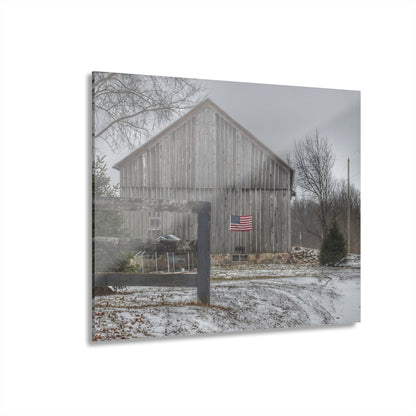 U R There Photography Sutton Road Patriot Grey I Rustic Farmhouse Acrylic Wall Print