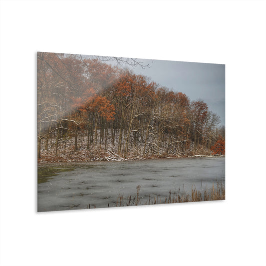 U R There Photography The Freeze of Thornville Rustic Farmhouse Acrylic Wall Print