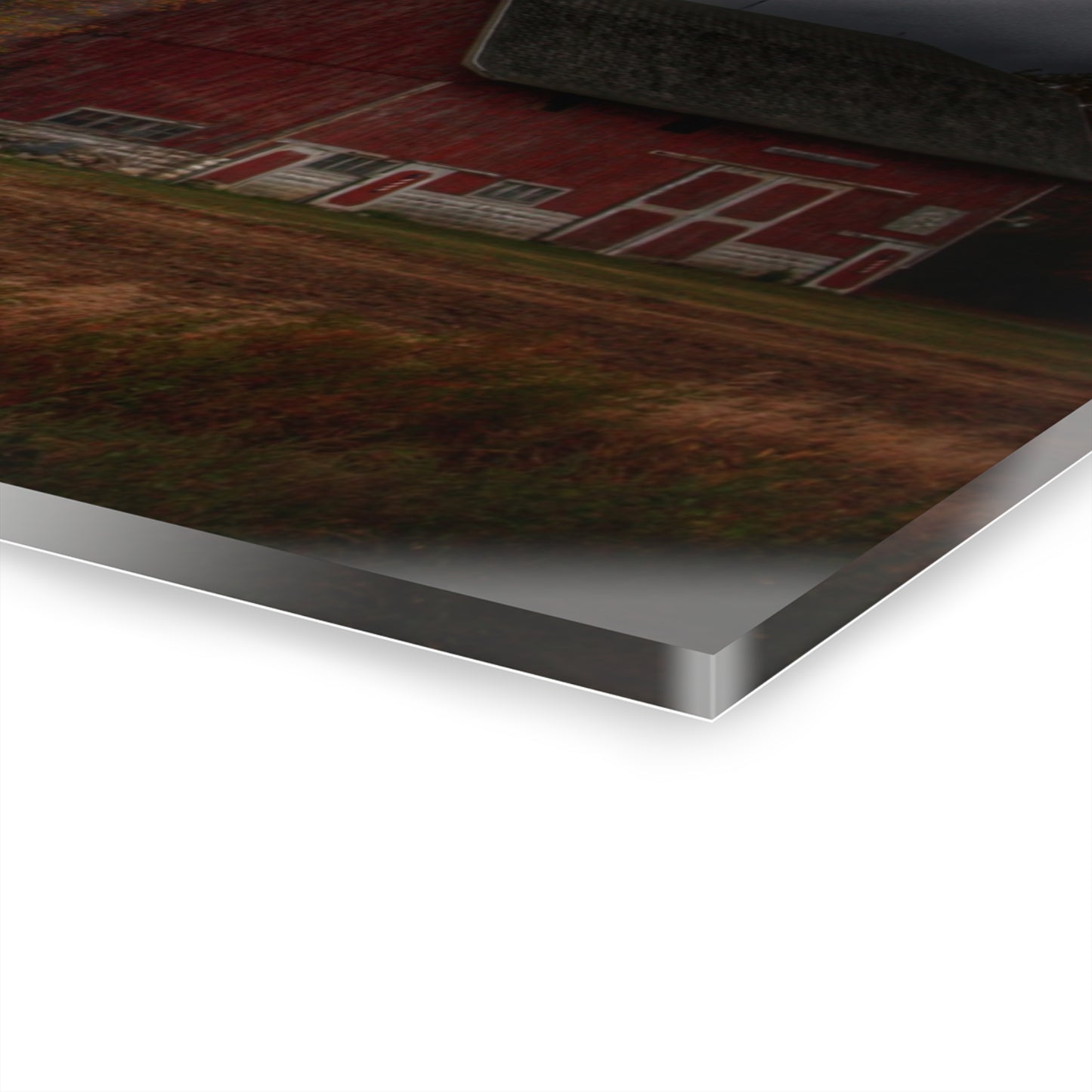 U R There Photography Hinson Road Reds I Rustic Farmhouse Acrylic Wall Print