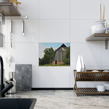 U R There Photography Hassler Lake Horse Barn Rustic Farmhouse Decorative Ceramic Tile