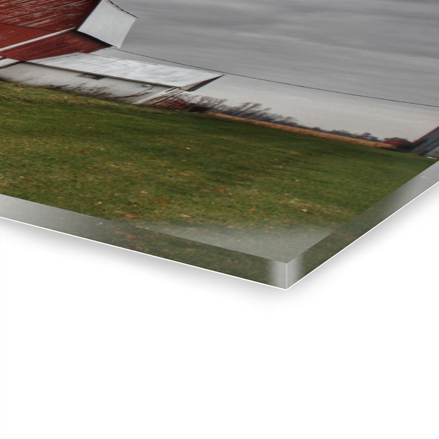 U R There Photography Mills Road Red I Rustic Farmhouse Acrylic Wall Print