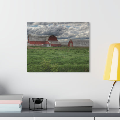 U R There Photography North Sandusky Reds Rustic Farmhouse Acrylic Wall Print