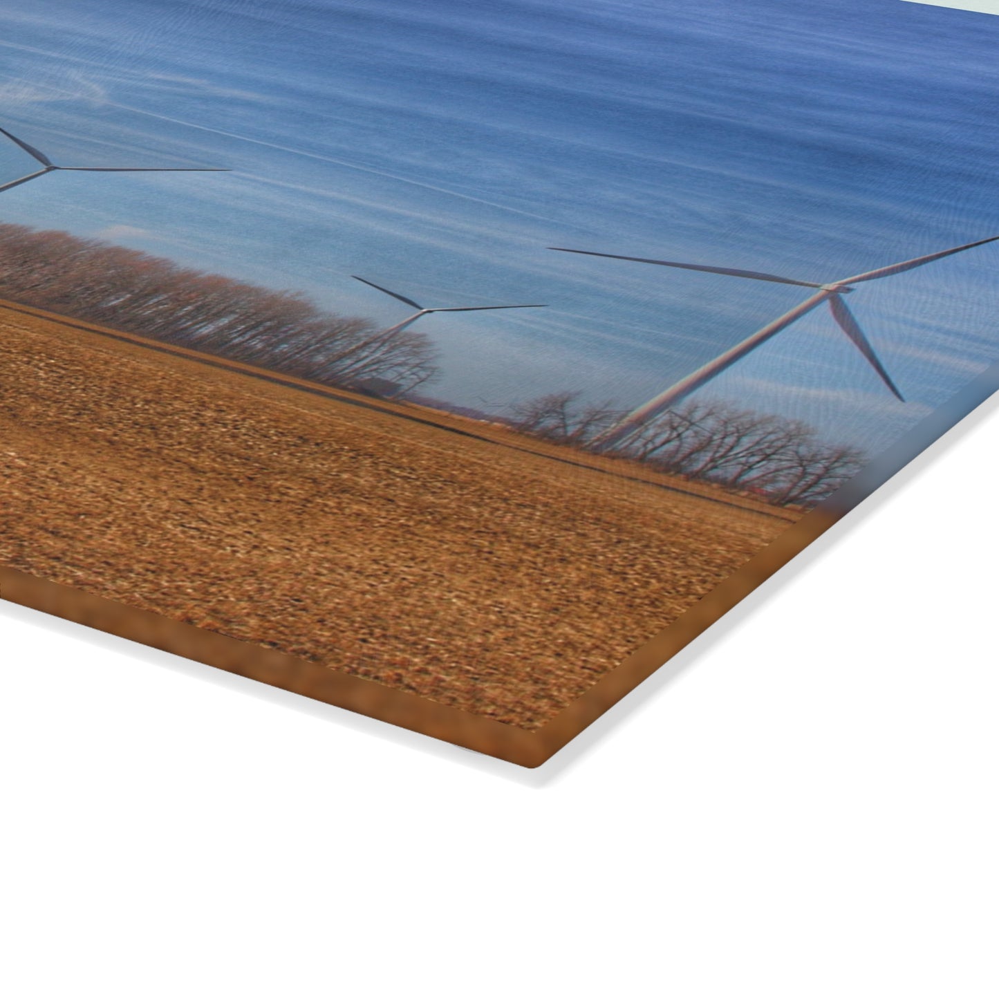 U R There Photography Windmill Alley Rustic Farmhouse Tempered-Glass Cutting Board
