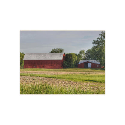 U R There Photography Catlin Road Reds Rustic Farmhouse Decorative Ceramic Tile