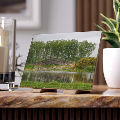 U R There Photography Bridge of Summers Road I Rustic Farmhouse Decorative Ceramic Tile 6" × 8" Matte