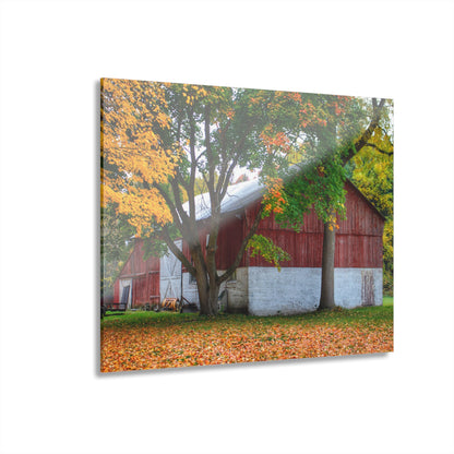 U R There Photography M-25 Red Rustic Farmhouse Acrylic Wall Print