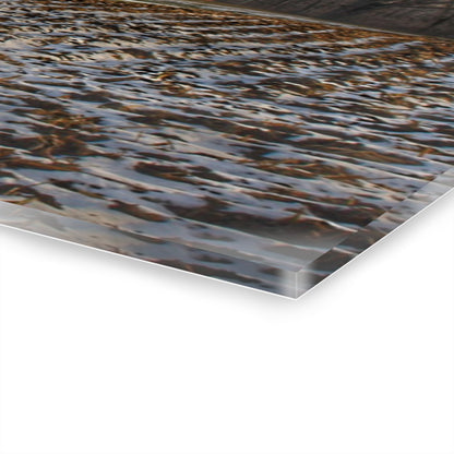 U R There Photography Mitchell Lake Road Red Rustic Farmhouse Acrylic Wall Print