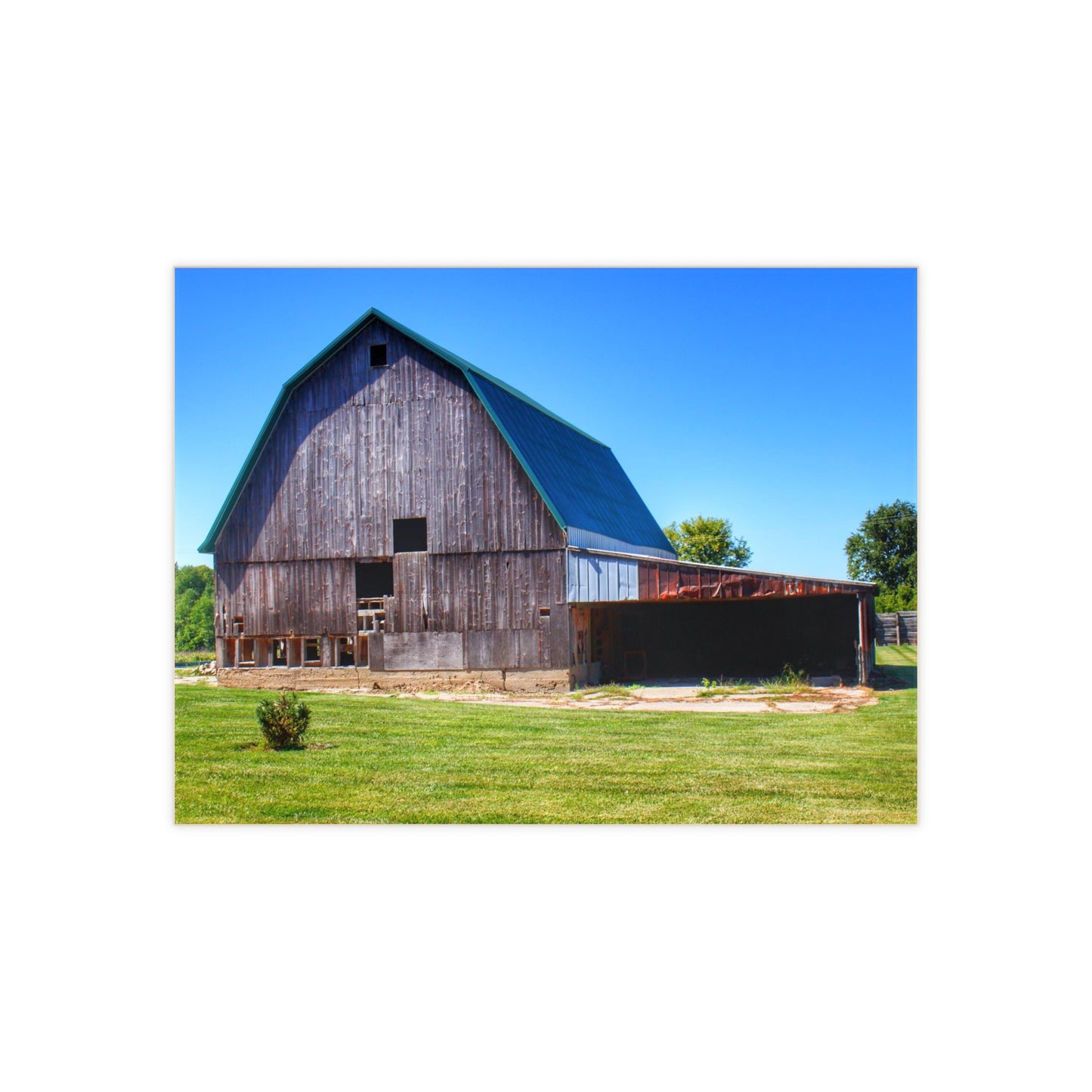 U R There Photography Bishop Grey I Rustic Farmhouse Decorative Ceramic Tile