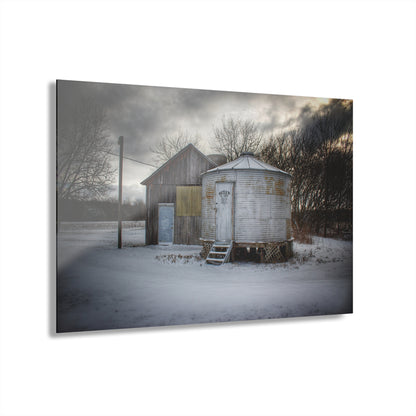 U R There Photography Vassar Silo and Shack Rustic Farmhouse Acrylic Wall Print