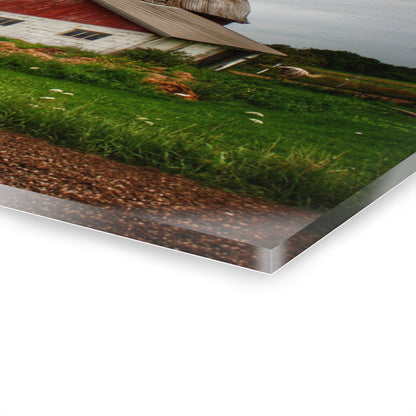 U R There Photography Washburn Road Red Rustic Farmhouse Acrylic Wall Print