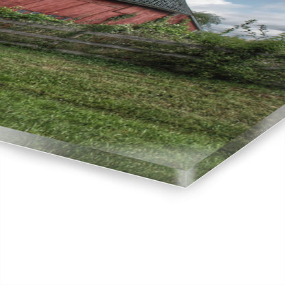 U R There Photography Hegal Road Old Red I Rustic Farmhouse Acrylic Wall Print