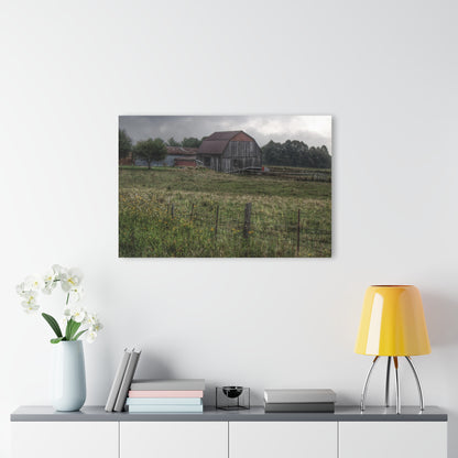 U R There Photography Newark Road Tilted Grey I Rustic Farmhouse Acrylic Wall Print