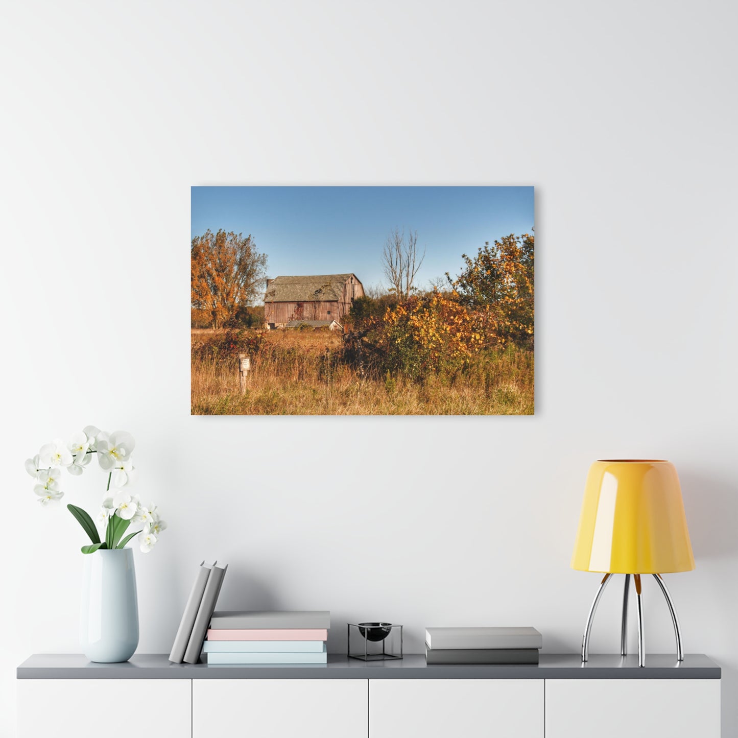 U R There Photography Clothier Road Red I Rustic Farmhouse Acrylic Wall Print