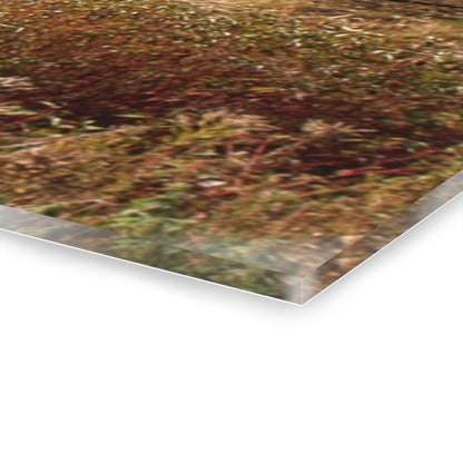 U R There Photography Darbee Red and Silo Rustic Farmhouse Acrylic Wall Print