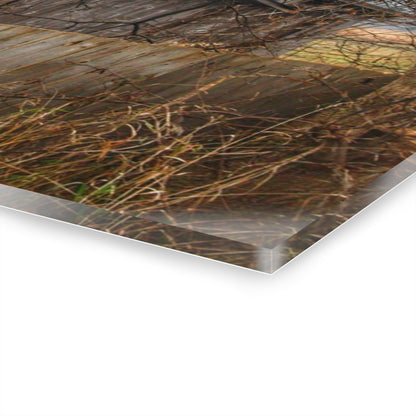 U R There Photography Bowers Road Greys III Rustic Farmhouse Acrylic Wall Print