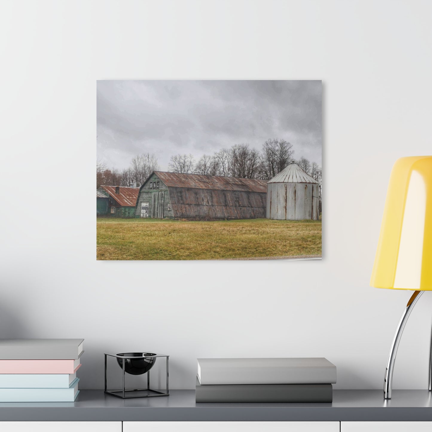 U R There Photography Hough Road Green Quonset I Rustic Farmhouse Acrylic Wall Print