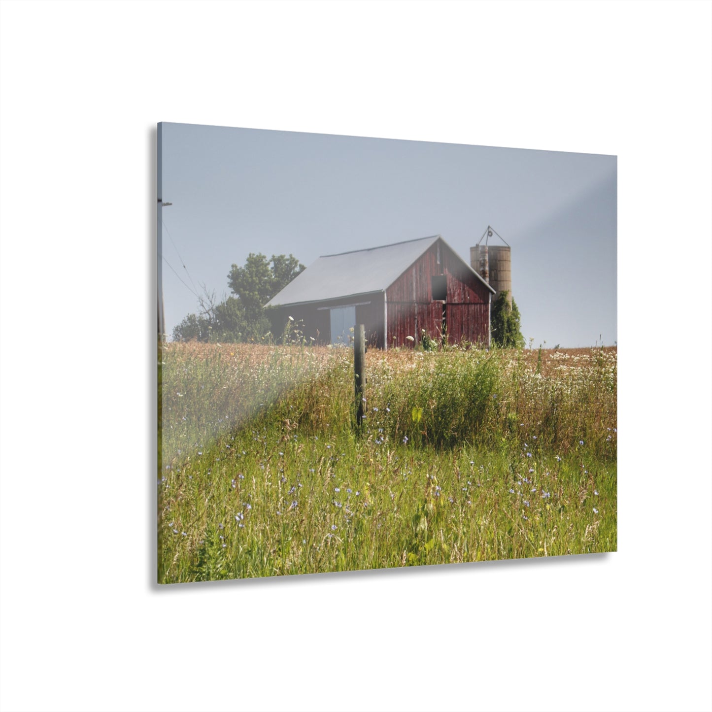 U R There Photography North Lake Pleasant Little Red I Rustic Farmhouse Acrylic Wall Print