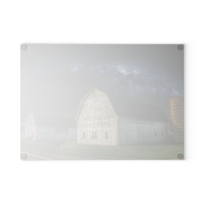 U R There Photography Under the Milky Way Rustic Farmhouse Tempered-Glass Cutting Board