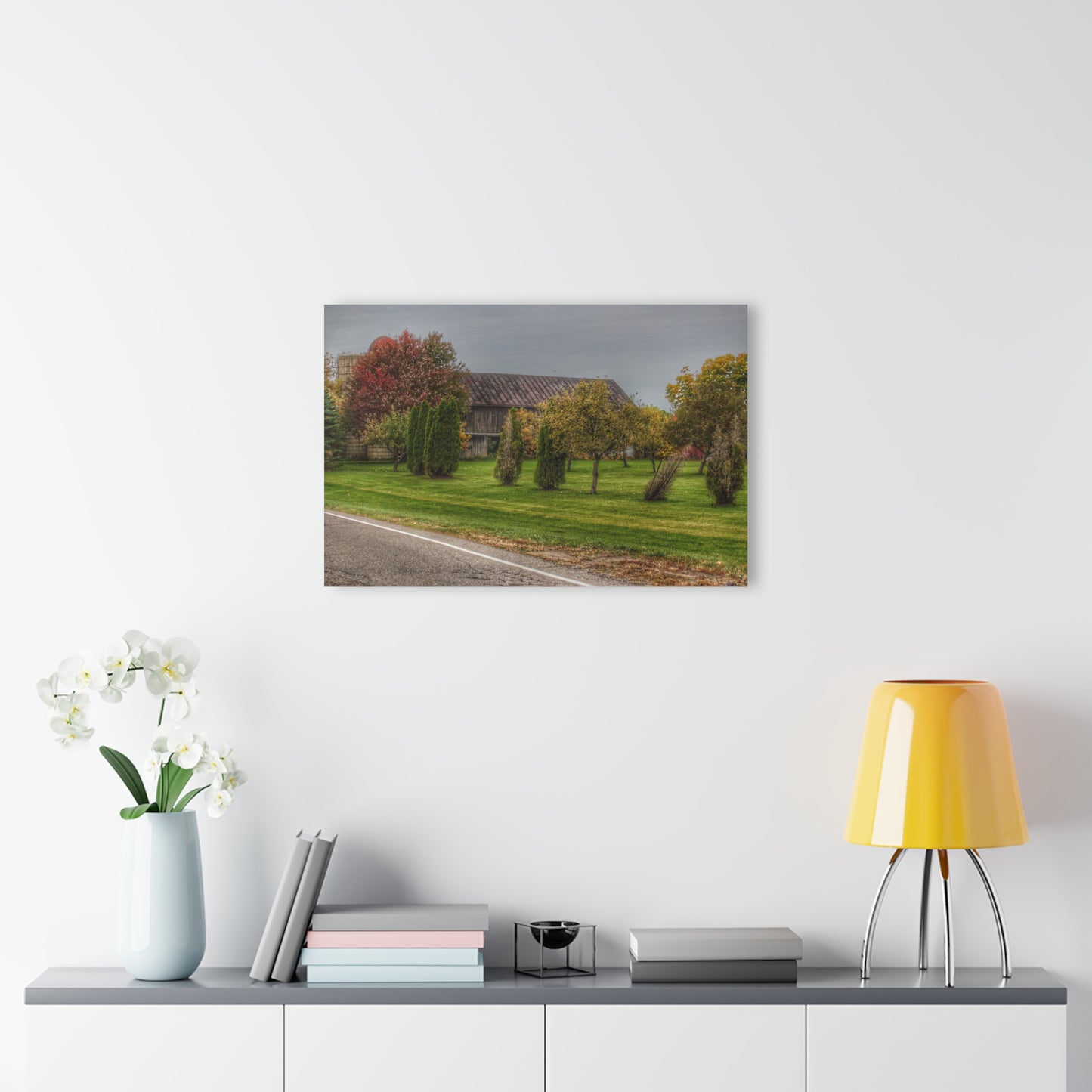 U R There Photography Goodrich Grey Rustic Farmhouse Acrylic Wall Print