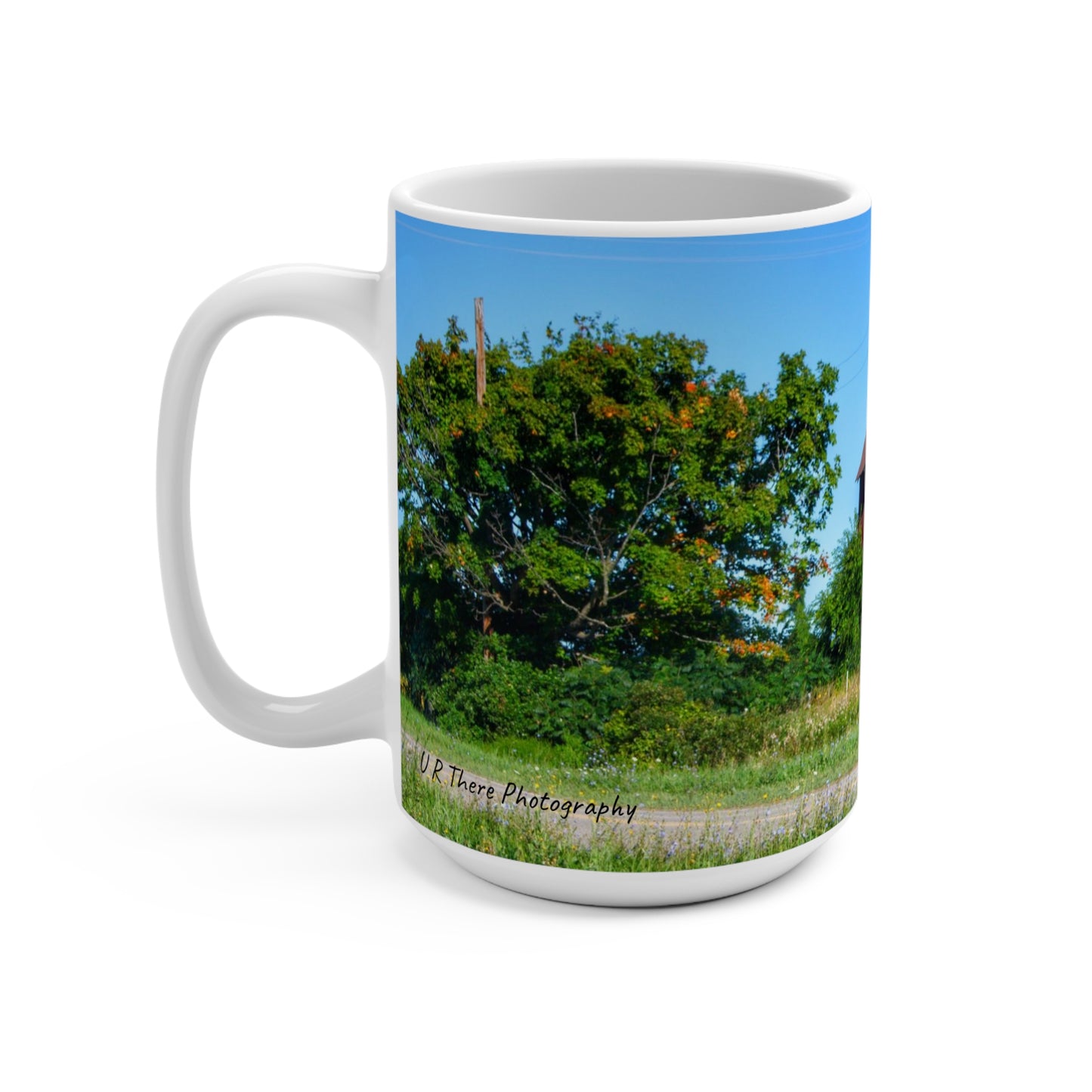 Rustic Farmhouse Coffee Mug featuring Armstrong Road Red II