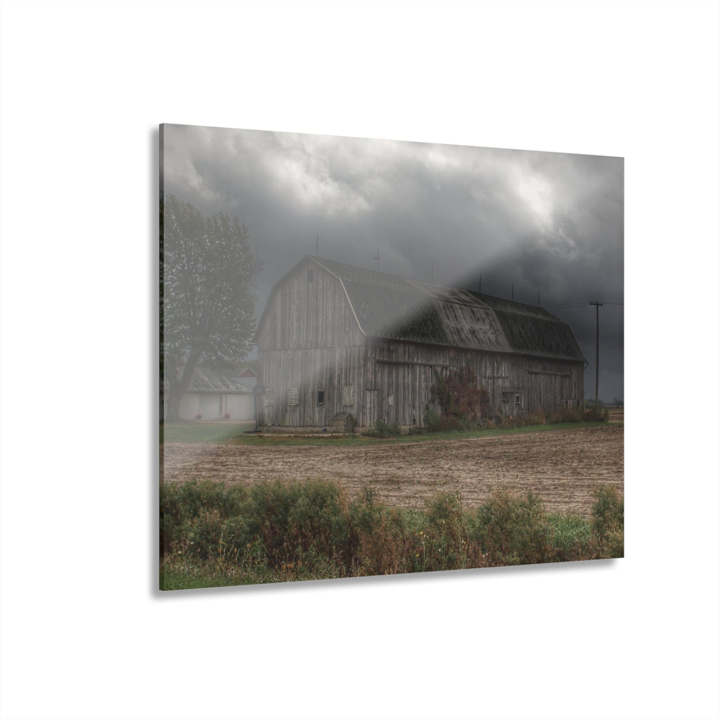 U R There Photography Waterman Road Grey II Rustic Farmhouse Acrylic Wall Print