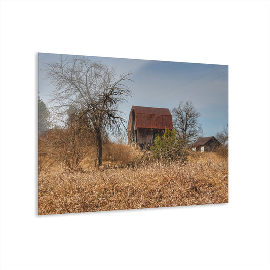 U R There Photography Klam Road Rusted Reds Rustic Farmhouse Acrylic Wall Print