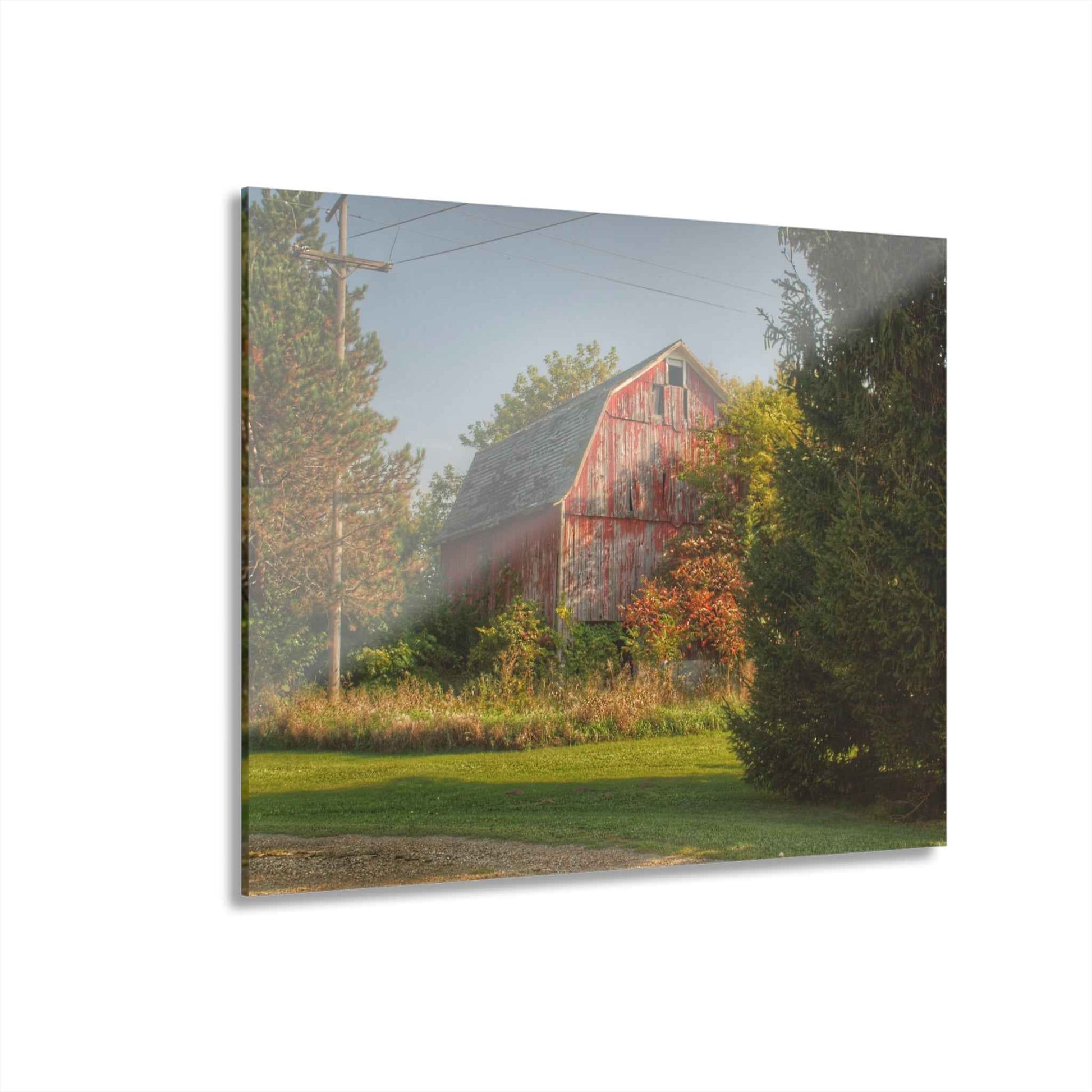 U R There Photography Belle River Red I Rustic Farmhouse Acrylic Wall Print