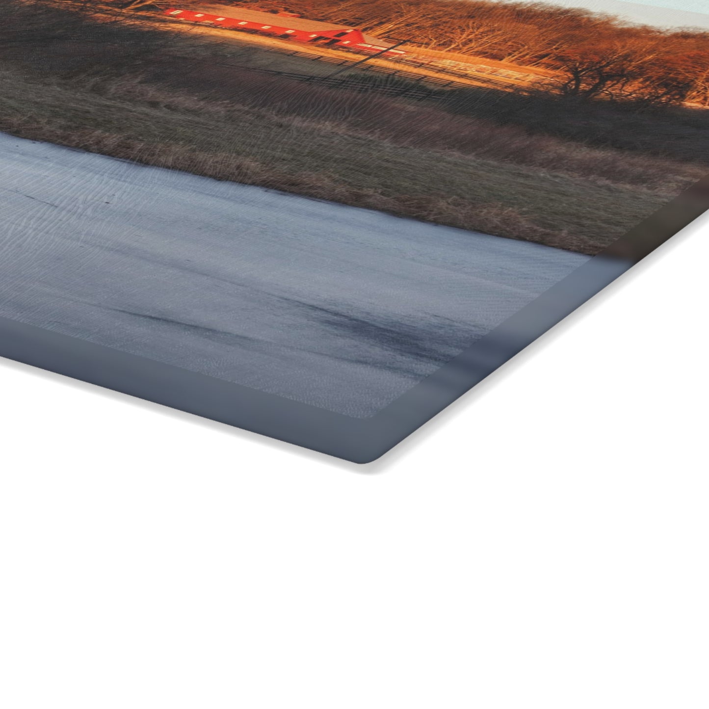 U R There Photography Hidden in Leonard Rustic Farmhouse Tempered-Glass Cutting Board