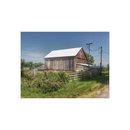 U R There Photography Castle Road Cow Barn I Rustic Farmhouse Decorative Ceramic Tile
