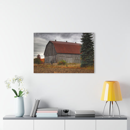 U R There Photography Sheridan Line Road Rusted Grey II Rustic Farmhouse Acrylic Wall Print