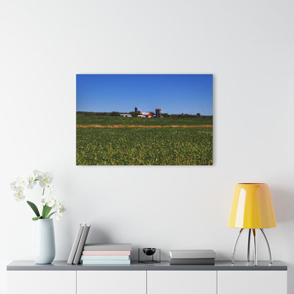 U R There Photography Otter Lake Road Farm Across the Field Rustic Farmhouse Acrylic Wall Print