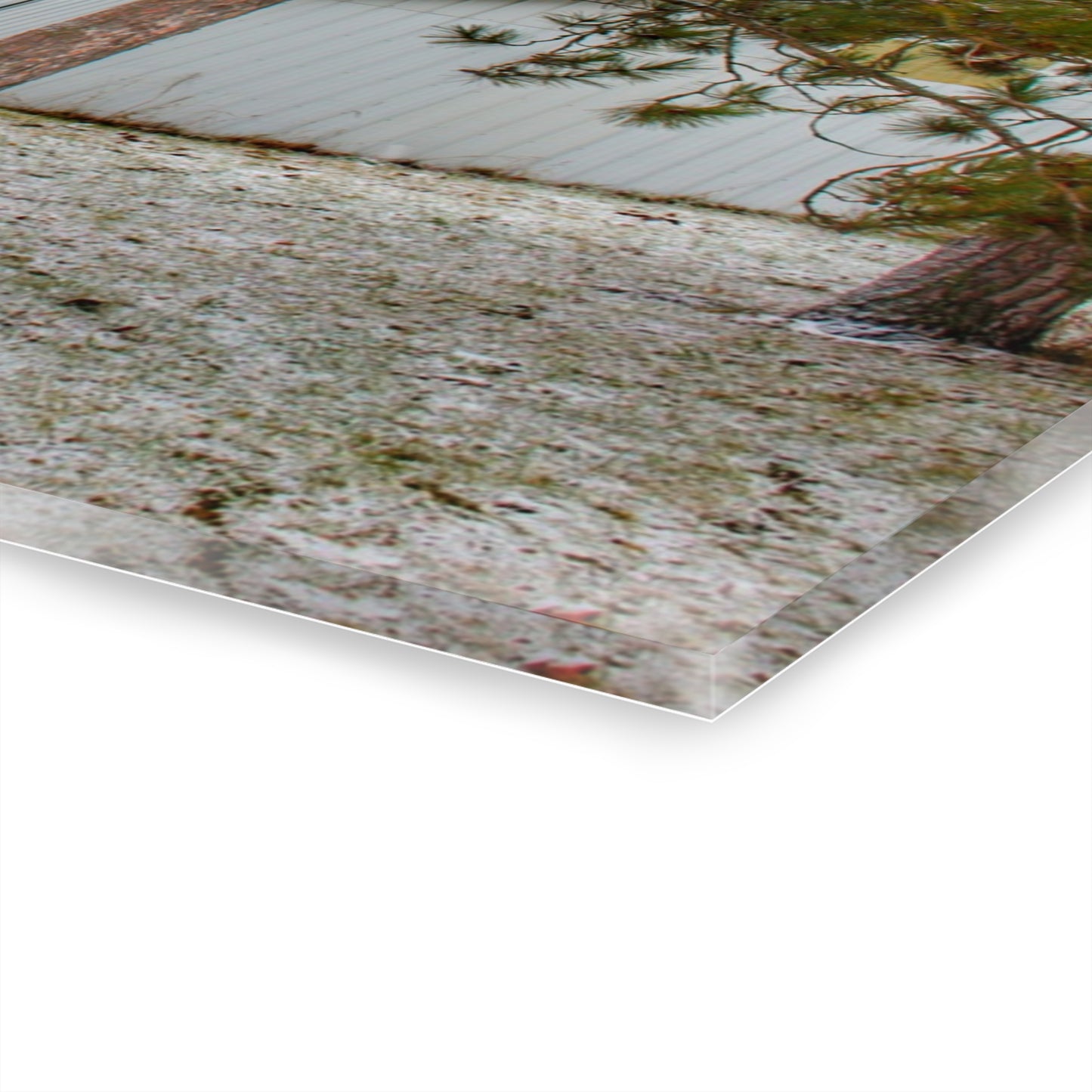 U R There Photography North Lake Pleasant Road Hidden Red Rustic Farmhouse Acrylic Wall Print