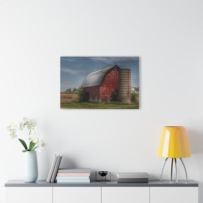 U R There Photography McDowell Road Red Rustic Farmhouse Acrylic Wall Print