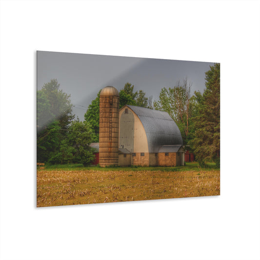 U R There Photography Carpenter Road White II Rustic Farmhouse Acrylic Wall Print