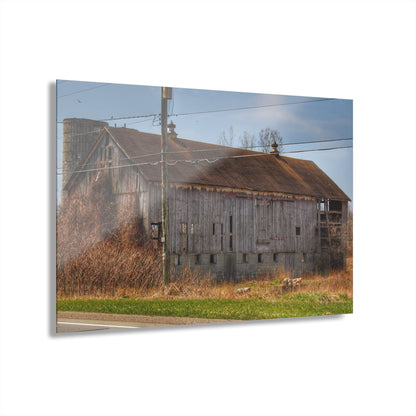 U R There Photography Metamora M-24 Grey III Rustic Farmhouse Acrylic Wall Print