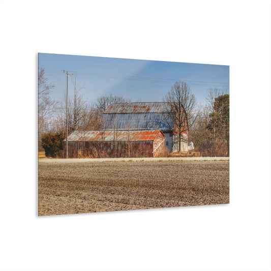 U R There Photography Indian Trail Rusted Reds I Rustic Farmhouse Acrylic Wall Print