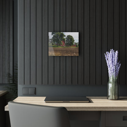 U R There Photography Catlin Road Red II Rustic Farmhouse Acrylic Wall Print