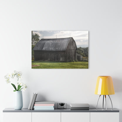 U R There Photography Rich Road Grey Rustic Farmhouse Acrylic Wall Print