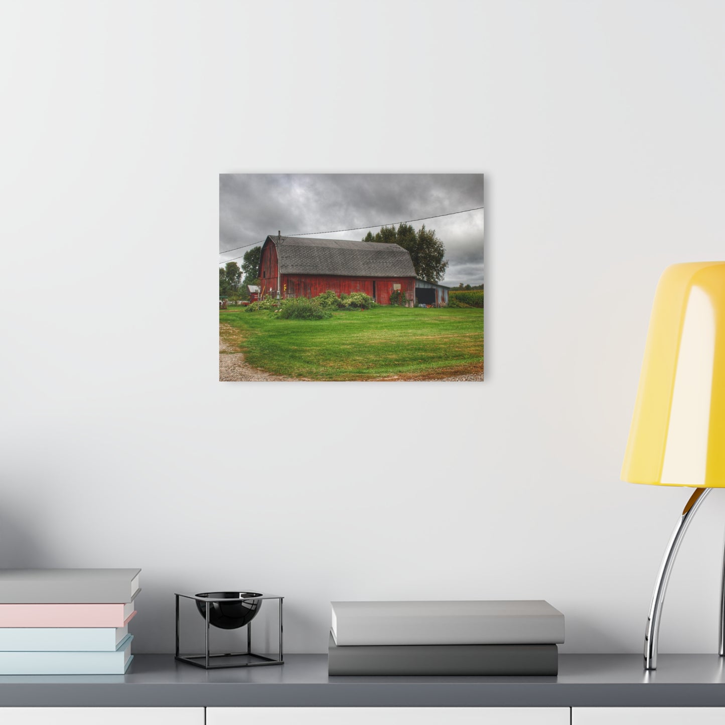 U R There Photography Country Red Rustic Farmhouse Acrylic Wall Print