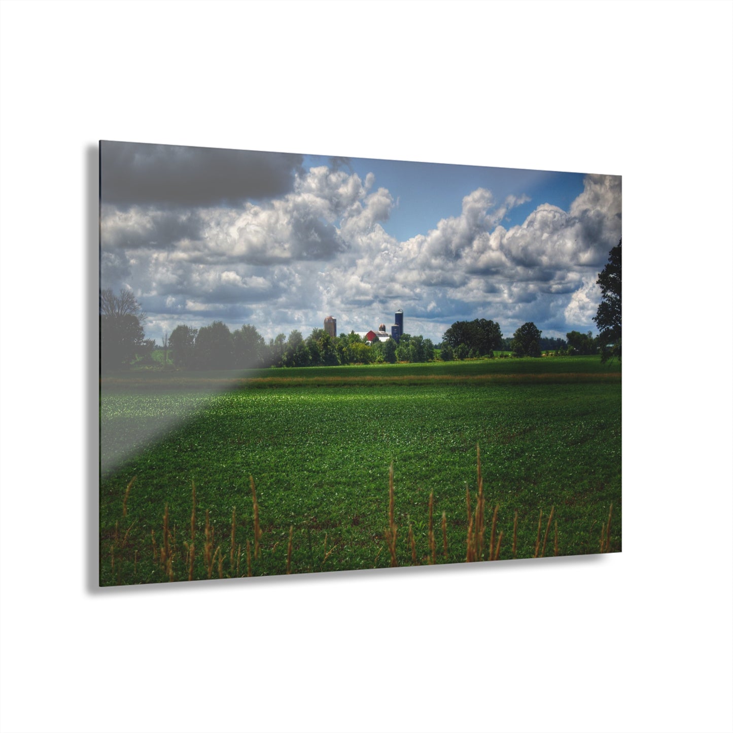 U R There Photography Farm from a Distance Rustic Farmhouse Acrylic Wall Print