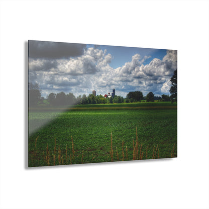 U R There Photography Farm from a Distance Rustic Farmhouse Acrylic Wall Print